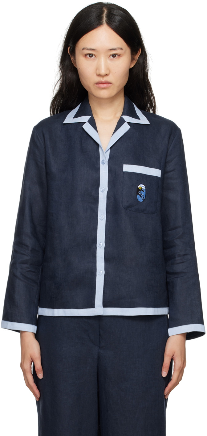 Sleeper Navy Garrick Shirt