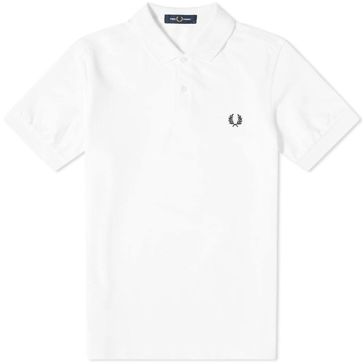 Photo: Fred Perry Authentic Men's Slim Fit Plain Polo Shirt in White