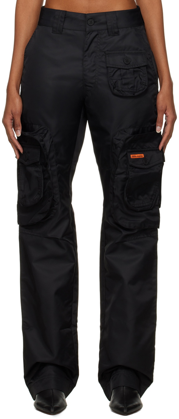 Heron Preston EX-Ray カーゴパンツ Heron Preston Ex-Ray Nylon Womens Cargo Pants Black - FW22 - US