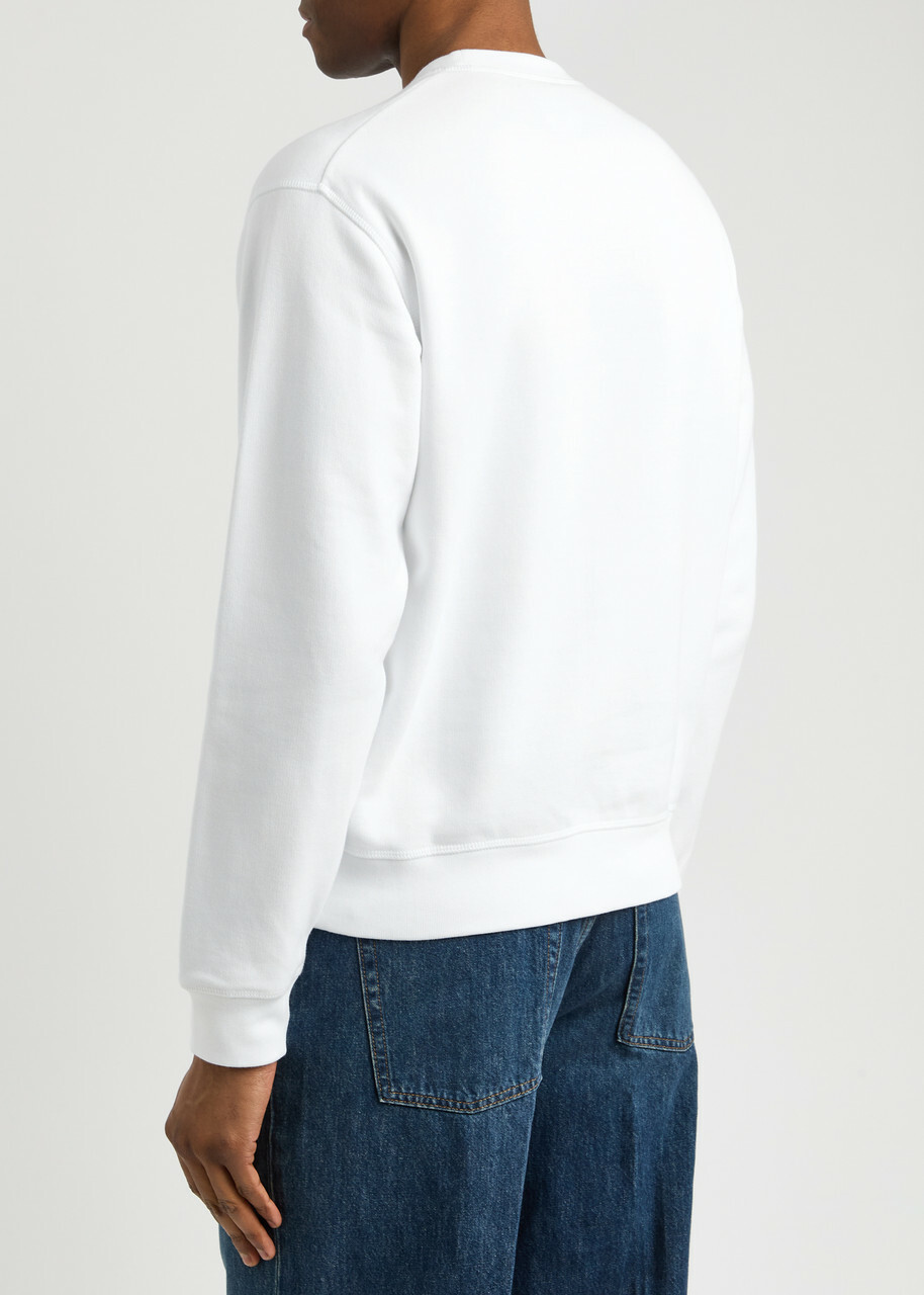 DSQUARED2 Cool Fit Logo Cotton Sweatshirt White
