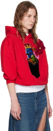 JW Anderson Red Flower Pot Hoodie