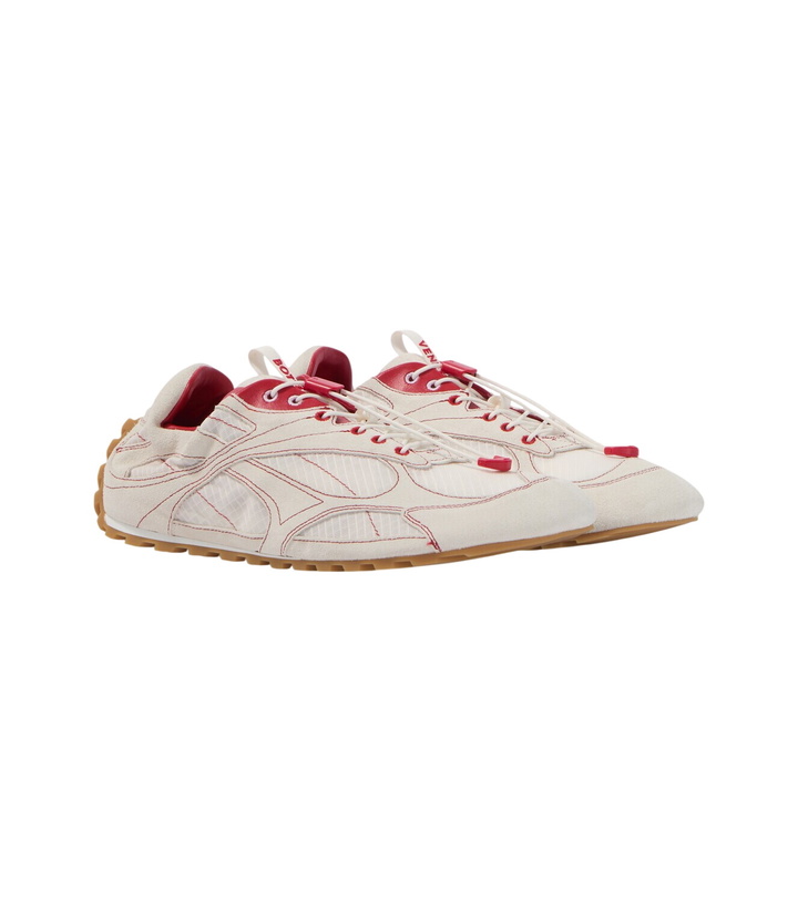 Photo: Bottega Veneta Orbit suede-trimmed sneakers