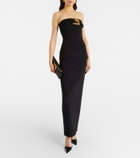 Balmain Belted jersey gown