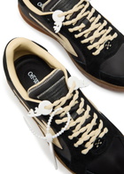 Off-white End Of Play Panelled Woven Sneakers Black