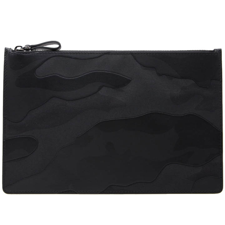 Photo: Valentino Bonded Camo Large Pouch