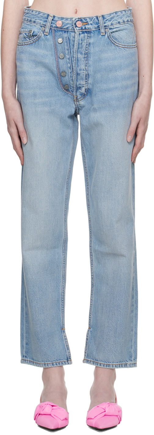 【関税込み】GANNI ブルー Figni ジーンズ Blue Figni Jeans by GANNI on Sale