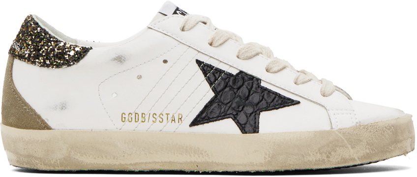 Golden Goose White Super Star Sneakers Golden Goose Deluxe Brand