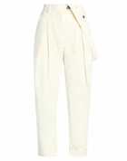 Isabel Benenato Womens Pants in Ivory