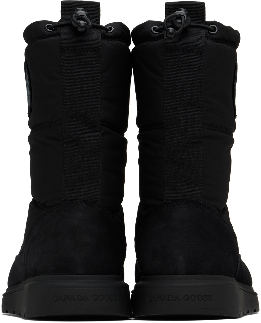 Canada Goose Black Crofton Fold-Down Puffer Boots