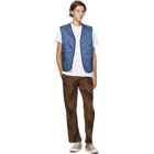 Levis Made and Crafted Reversible Blue Faux-Shearling Vest