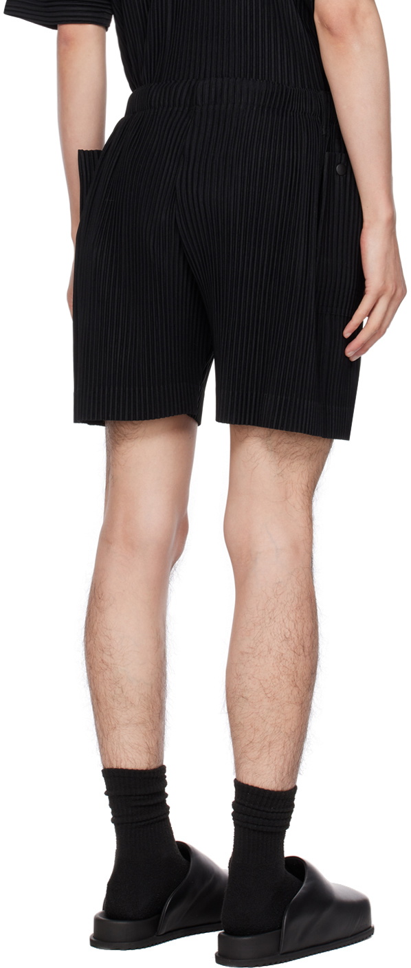 Homme Plissé Issey Miyake Black Flip Shorts Homme Plisse Issey Miyake