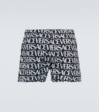 Versace - Logo-printed swim shorts