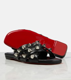 Christian Louboutin Miss Spike Club embellished leather slides