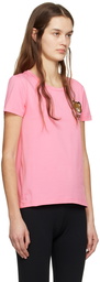 Moschino Pink Appliqué T-Shirt