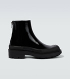 Alexander McQueen - Stack leather and rubber ankle boots