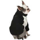 We11done SSENSE Exclusive Reversible Black and Off-White Oversized Fleece Dog Jacket