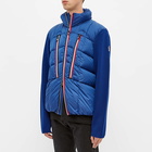 Moncler Grenoble Men's Maglione Knitted Arm Down Jacket in Blue