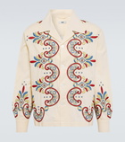 Bode - Carnival embroidered cotton shirt