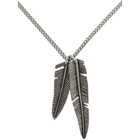 Isabel Marant Silver Double Feather Necklace