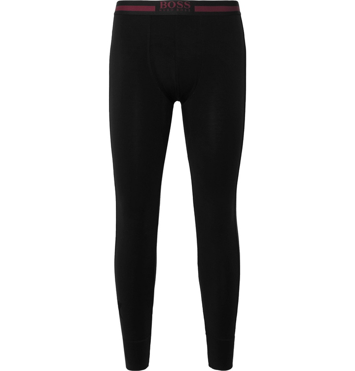 Photo: Hugo Boss - Stretch-Jersey Thermal Tights - Black