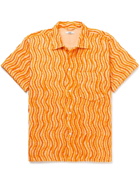 BODE - Chenille Cotton Shirt - Orange