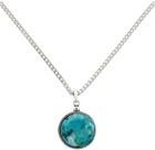 Isabel Marant Silver & Blue Stone Necklace