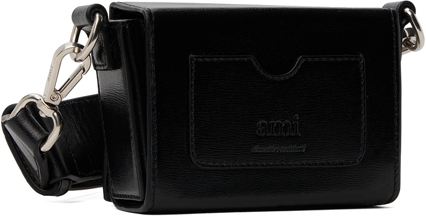 AMI Paris Black Ami De Coeur Nano Lunch Box Bag AMI