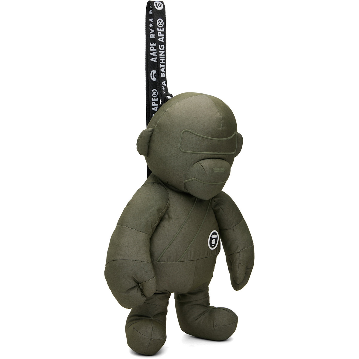 AAPE by A Bathing Ape Khaki 'AAPER' Moonface Logo Bag