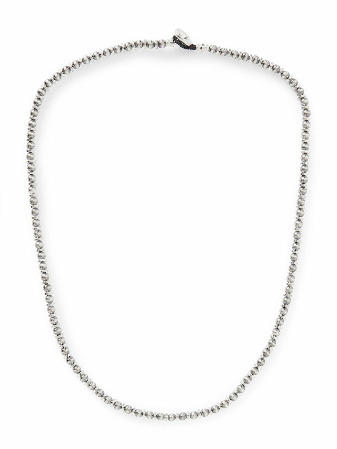 Mikia - Silver Hematite Beaded Necklace
