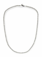 Mikia - Silver Hematite Beaded Necklace