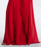 Elie Saab Embellished silk chiffon kaftan