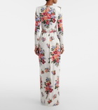 Dolce&Gabbana Floral silk-blend charmeuse gown