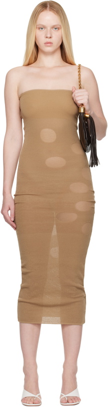 Photo: Paloma Wool Beige Artemas Midi Dress