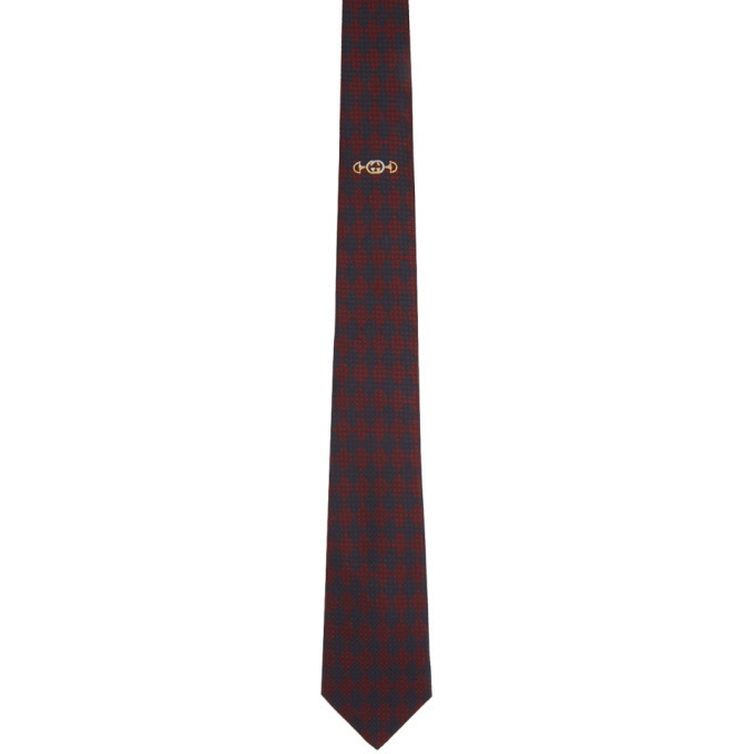 Photo: Gucci Red and Blue Interlocking G Tie