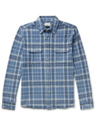 Faherty - Legend Checked Flannel Shirt - Blue