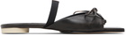 MM6 Maison Margiela Brown Bow-Detailed Leather Slingback Sandals