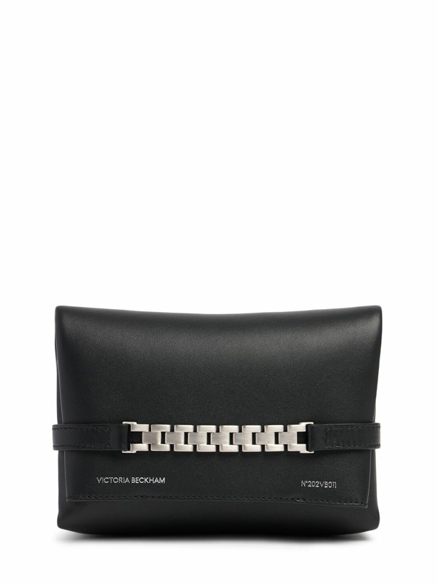 Photo: VICTORIA BECKHAM Mini Chain Napa Leather Clutch