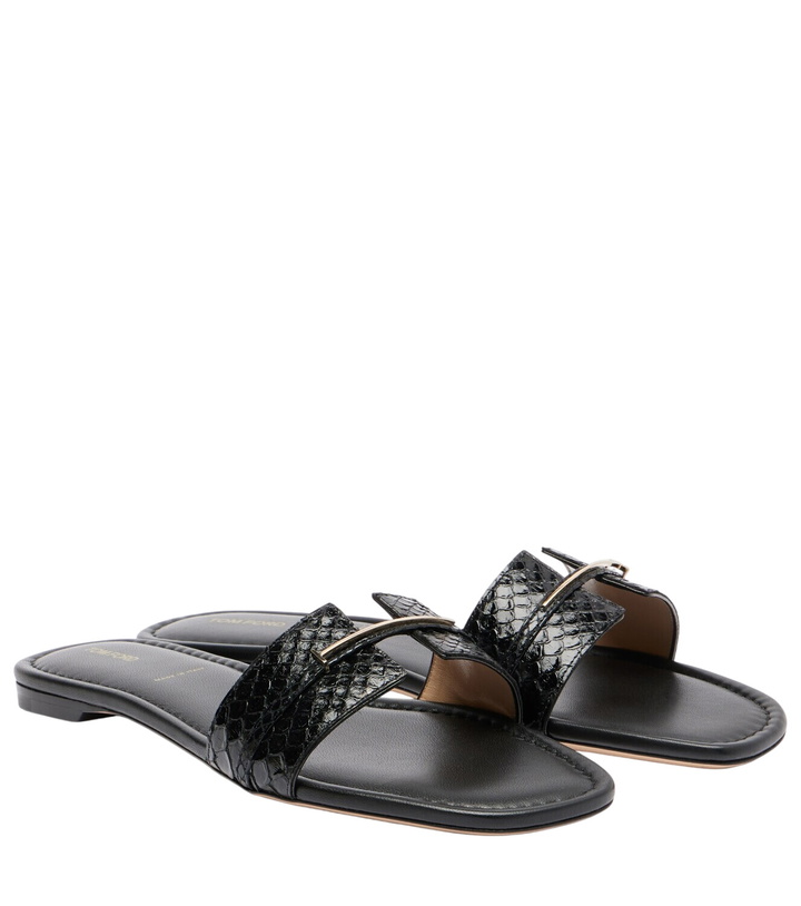 Photo: Tom Ford Julianne croc-effect leather slides