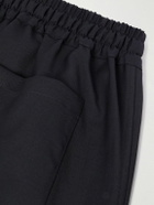 Saman Amel - Straight-Leg Wool Drawstring Shorts - Blue