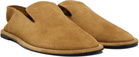 AMI Paris Tan Cow Leather Midi Loafers