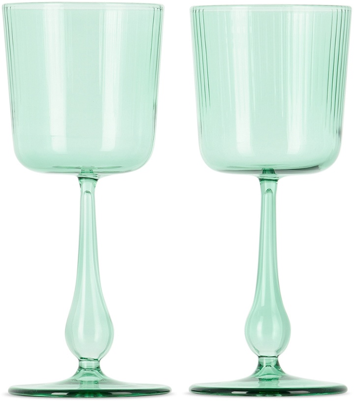 Photo: R+D.LAB Green Luisa Calice Wine Glass Set