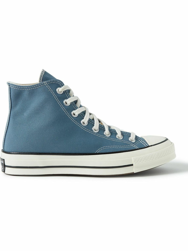 Photo: Converse - Chuck 70 Canvas High-Top Sneakers - Blue