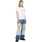 Maison Margiela White Distorted Logo T-shirt