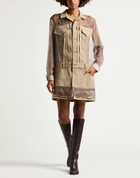 Sacai Womens Mini dress Khaki