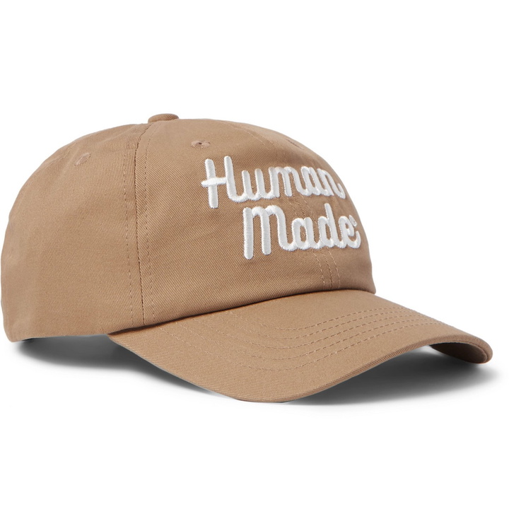 Photo: Human Made - Logo-Embroidered Cotton-Twill Baseball Cap - Neutrals