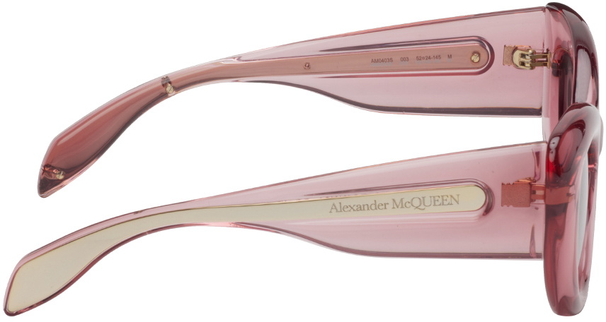 Alexander McQueen Pink Cat-Eye Sunglasses