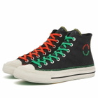 Converse x Daily Paper Chuck 70 in Black/Egret/Multi