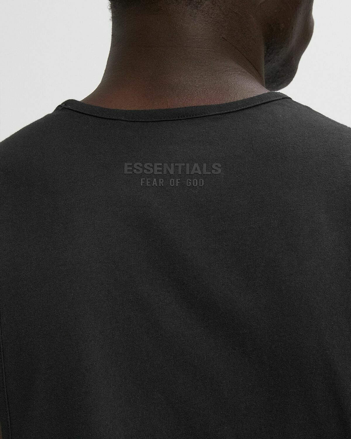 Fear of God Essentials VINTAGE FIT TANK Black Mens Tank Top