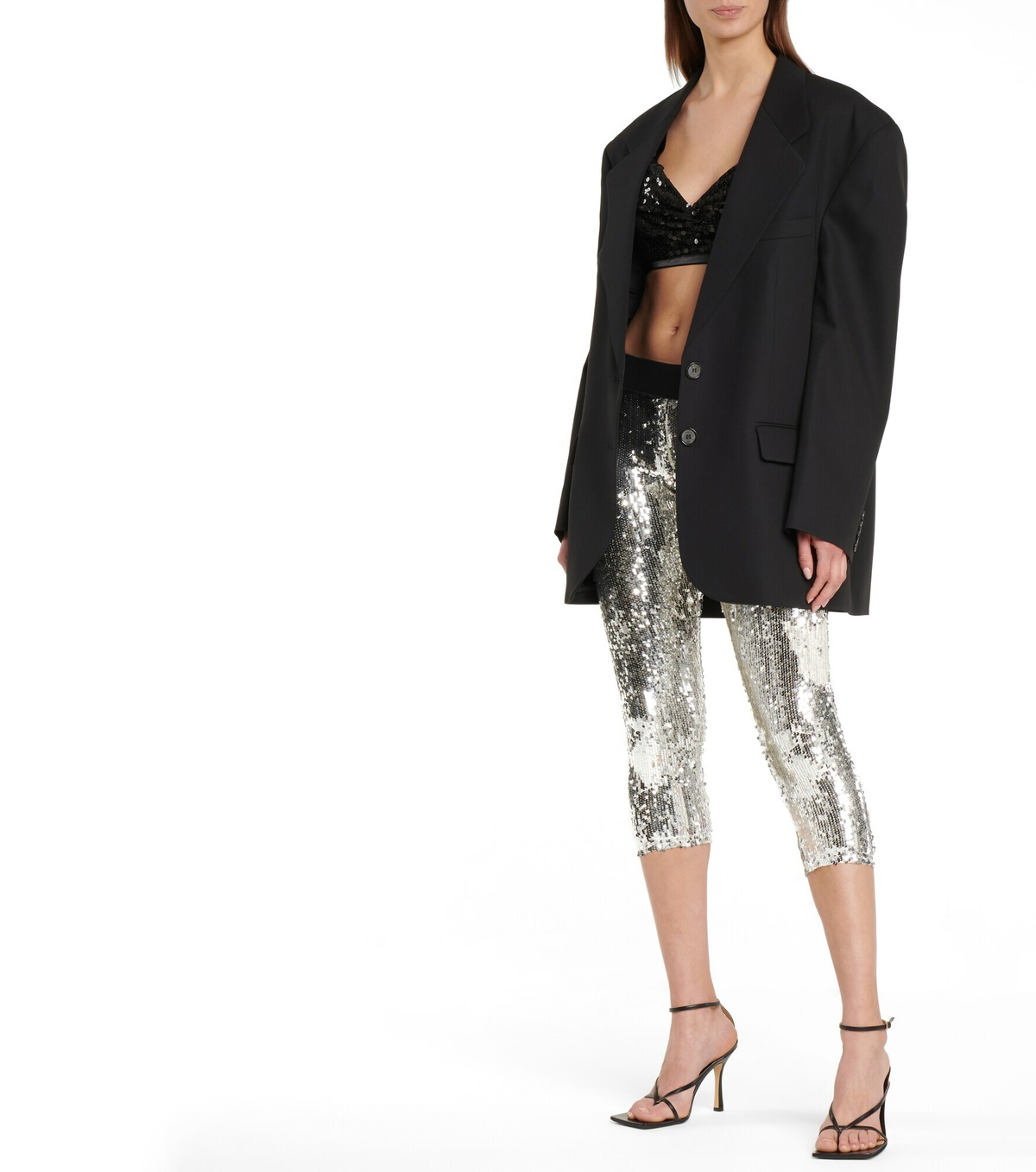 Junya Watanabe - Sequined mid-rise leggings