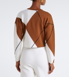 Max Mara Argyle virgin wool sweater